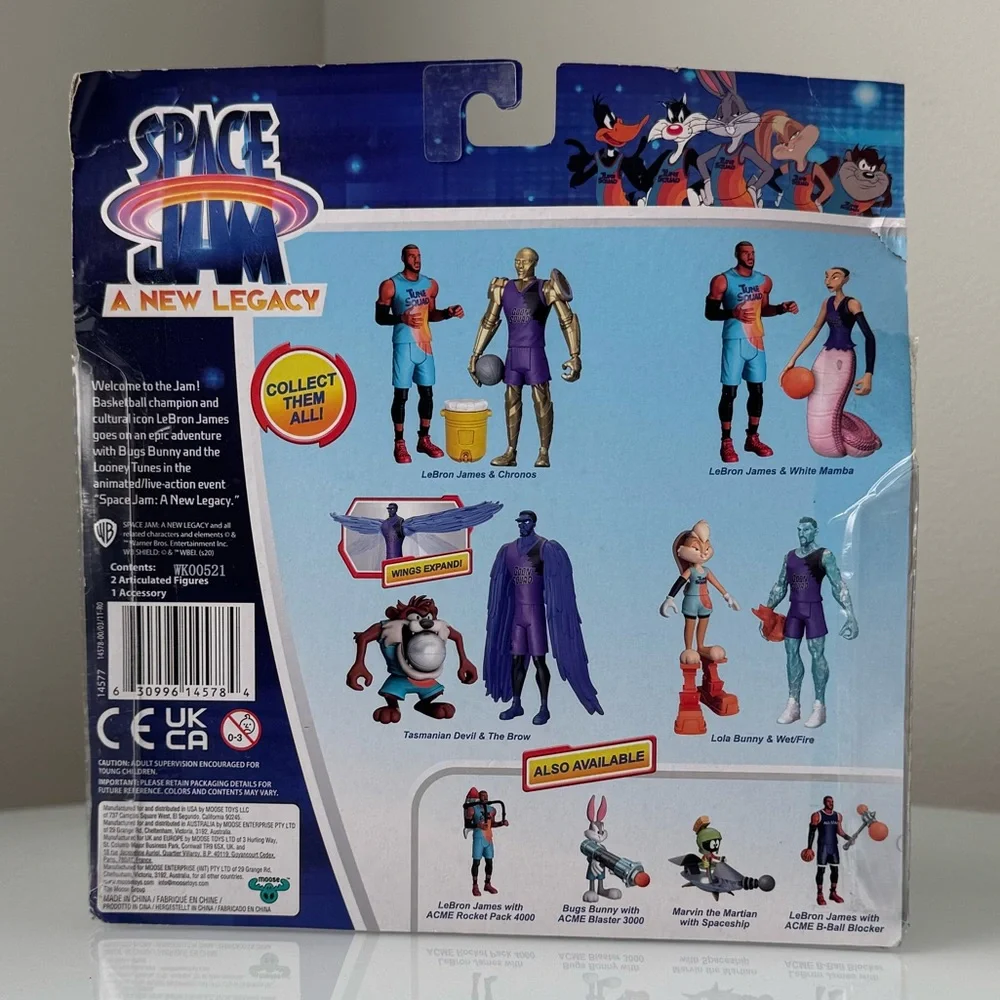 Space Jam Action Figure Set Toys Bundle Lot NIB/NIP Collectibles Basketball